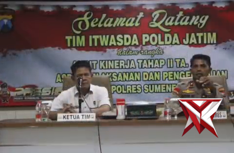 Audit Kinerja Tahap ll TA. 2025 Tim Itwasda Polda Jatim Di Polres Sumenep
