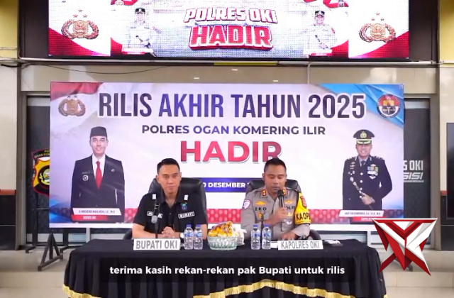 Rilis Akhir Tahun 2025 Polres OKI