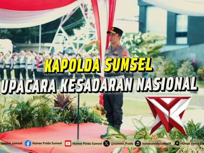 Kapolda Sumsel Pimpin Upacara Hari Kesadaran Nasional - PoliceTube