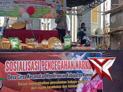 Sosialisasi Narkoba di Desa Cirea - PoliceTube