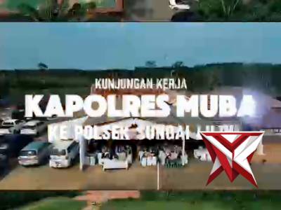 Kunjungan kerja Kapolres Musi Banyuasin AKBP Ruri Prastowo Ke Mapolsek Sungai Lilin - PoliceTube