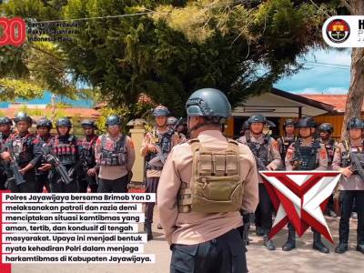 PATROLI POLRES JAYAWIJAYA BERSAMA BRIMOB YON D - PoliceTube