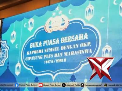 .*Kapolda Sumsel Buka Puasa Bersama OKP dan Mahasiswa, Tekankan Kemitraan Strategis Jaga Kamtibmas* - PoliceTube