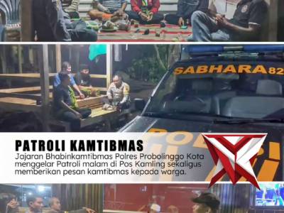 Patroli Kamtibmas jajaran Polres Probolinggo Kota
