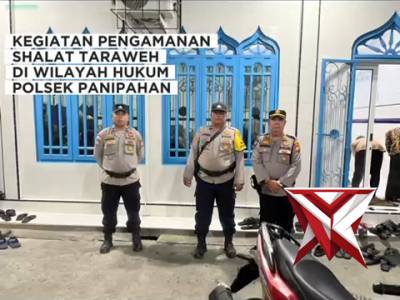 pengamanan sholat tarawih oleh polsek panipahan