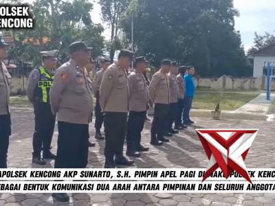 APEL PAGI POLSEK KENCONG - PoliceTube