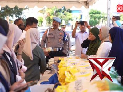 Polri Gelar Gerakan Pangan Murah di Kendari