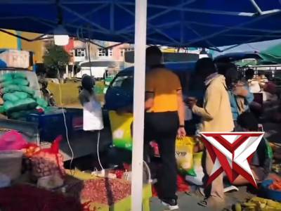 kegiatan Gerakan Pangan Murah serentak di Pasar Induk Tanjung Selor - PoliceTube