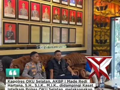 Silahturahmi Kapolres OKU Selatan bersama Mahasiswa