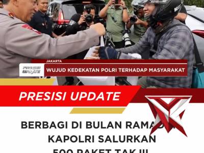 Kapolri berbagi takjil kepada masyarakat - PoliceTube