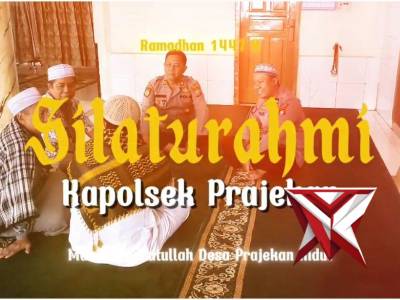 Silaturahmi Kapolsek Prajekan dengan Takmir Masjid Kudratullah untuk Harkamtibmas di Bulan Ramadhan - PoliceTube
