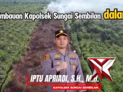 Cegah Kabut Asap, Kapolsek Sungai Sembilan Turun Langsung Ingatkan Warga Tak Bakar Lahan - PoliceTube