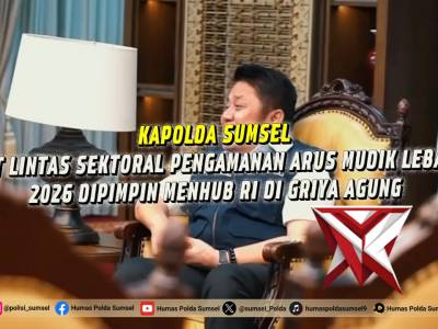Kapolda Sumsel Tegaskan Kesiapan Pengamanan Arus Mudik Lebaran 2026