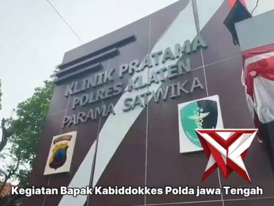 Kunjungan Kerja Kabiddokkes Polda Jateng di Klinik Polres Klaten - PoliceTube