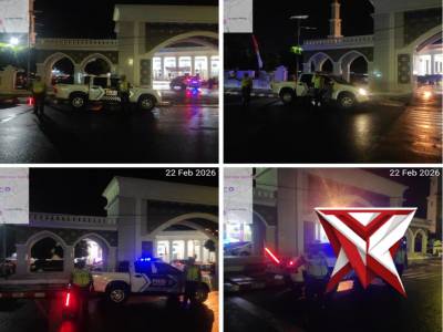 Satlantas Polresta Bengkulu Intensifkan Patroli Blue Light di Masjid At Taqwa