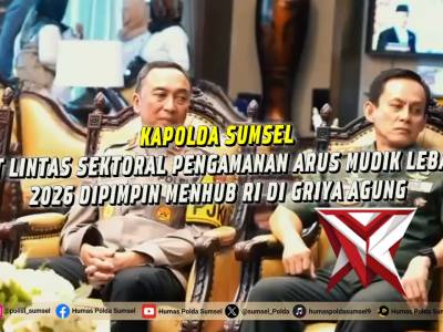 Kapolda Sumsel Tegaskan Kesiapan Pengamanan Arus Mudik Lebaran 2026

Palembang - Polda Sumsel menega