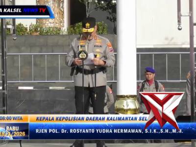 upacara hari kesadaran nasional Polda kalsel - PoliceTube