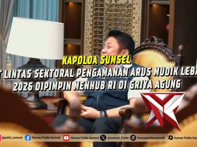 Kapolda Sumsel Tegaskan Kesiapan Pengamanan Arus Mudik Lebaran 2026 Palembang - Polda Sumsel menega - PoliceTube