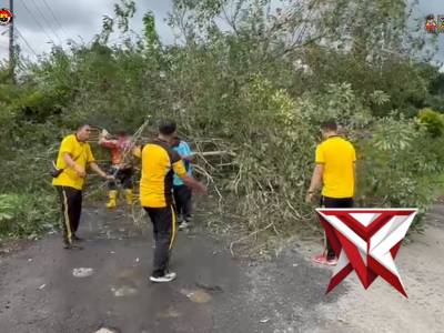 Sinergi dan gotong royong Polsek Rambang Dangku - PoliceTube