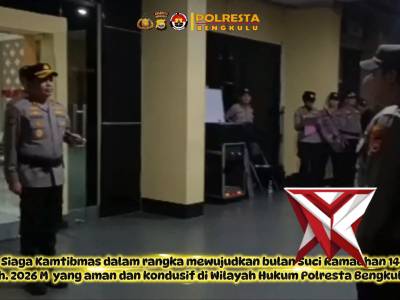 Polresta Bengkulu Gelar Apel Siaga Kamtibmas Bulan Puasa 2026 - PoliceTube