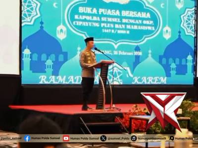 *Kapolda Sumsel Buka Puasa Bersama OKP dan Mahasiswa, Tekankan Kemitraan Strategis Jaga Kamtibmas*