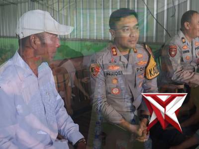 KAPOLRES NGAWI TINJAU ALAT PENGERING JAGUNG - PoliceTube