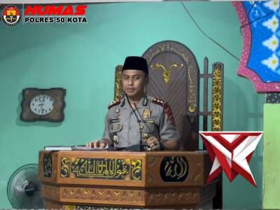 Kapolres 50 Kota melaksanakan kegiatan safari kamtibmas di Kecematan Kapur IX