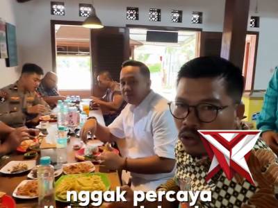 Kapolres Magetan bersama Forkopimda Kabupaten Magetan menikmati jamuan hangat dari artis Indonesia I - PoliceTube