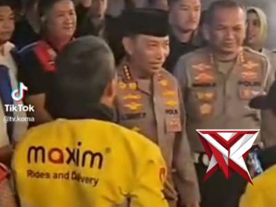 Kapolri sambangi kedai ado presisi,ngobrol, serap aspirasi komunikasi ojol palembang