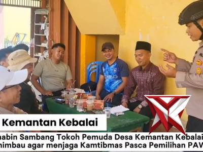 Jaga Kamtibmas, Aipda Viven Sambangi Warga Kemantan Kebalai Usai Pemilihan Kades