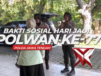 Baksos Polwan Polda Jateng dalam rangka Hari Jadi Polwan Ke 77