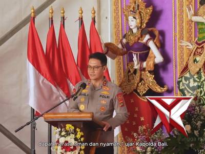 KAPOLDA BALI MELAKSNAKAN KUKER KE POLRES TABANAN
