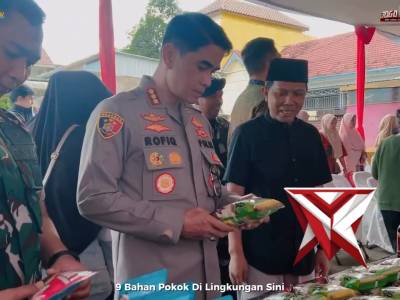 Kapolresta Banyuwangi Hadiri Peresmian Pasar Murah Koperasi Merah Putih