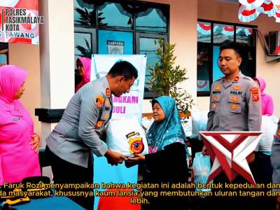 kapolres tasikmalaya kota melaksanakan bakti religi di polsek tawang