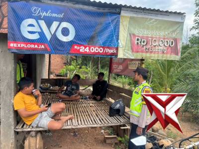 Anggota Polsek Kikim Barat Melaksanakan giat KRYD dan Cek debit Air