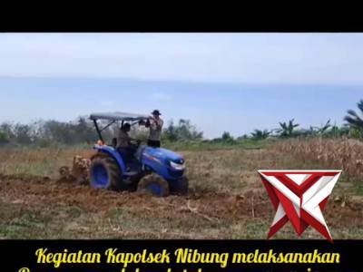 Polsek Nibung siapkan Lahan Jagung di Kelurahan Karya Makmur