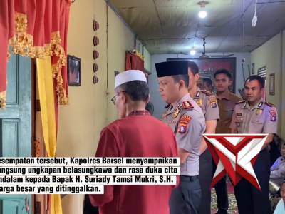 KAPOLRES BARSEL SAMBANG RUMAH DUKA - PoliceTube