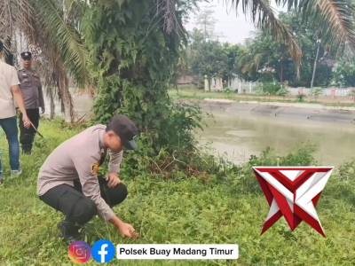 polsek buay madang timur melaksanakan kurve di sekitaran sungai
