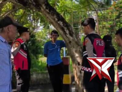 Personil sat samapta Polres Bangkalan melaksanakan patroli harkamtibmas