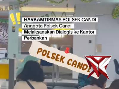 MELAKSANAKAN KEGIATAN PATROLI DI AREA KANTOR BANK