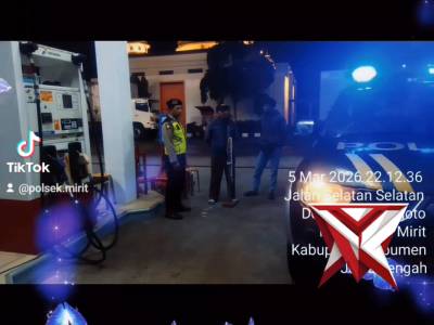 Sambang Patroli Polsek Mirit