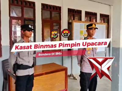 Kasat Binmas Polres Tolikara Pimpin Upacara Bendera Serta Berikan Amanat Kamtibmas