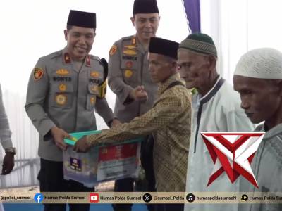 Safari Ramadhan, Wakapolda Sumsel Pererat Silaturahmi dan Salurkan Bansos di Kota Prabumulih