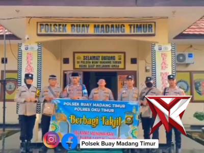 polsek buay madang timur berbagi takjil