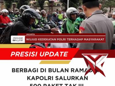 Kapolri berbagi takjil kepada masyarakat - PoliceTube
