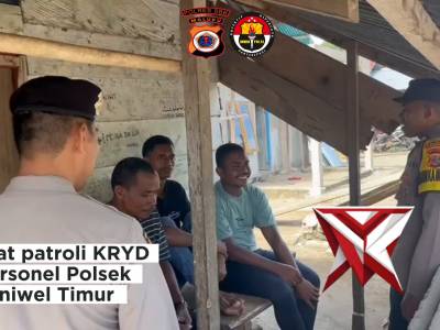 GIAT PATROLI KRYD POLSEK TANIWEL TIMUR