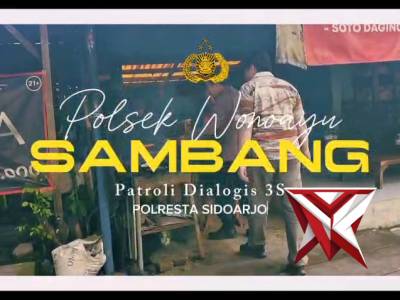 PERKUAT KEAMANAN, POLSEK WONOAYU SAMBANG DIALOGIS