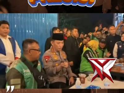 Kapolri Listyo sigit prabowo menyambangi kedai ado presisi, sebuah ruang sederhana yang berada disam