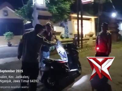 GIAT PATROLI SREG POLSEK JATIKALEN&nbsp; DALAM RANGKA HARKAMTIBMAS DI WILAYAH POLSEK JATIKALEN ? - PoliceTube