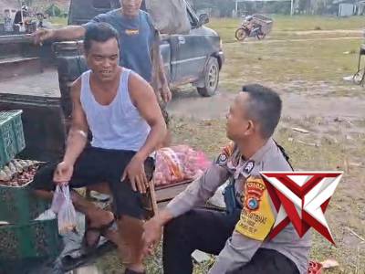 Personil Polsek Riau Silip Bersama Bhabinkamtibmas Patroli Kamtibmas
